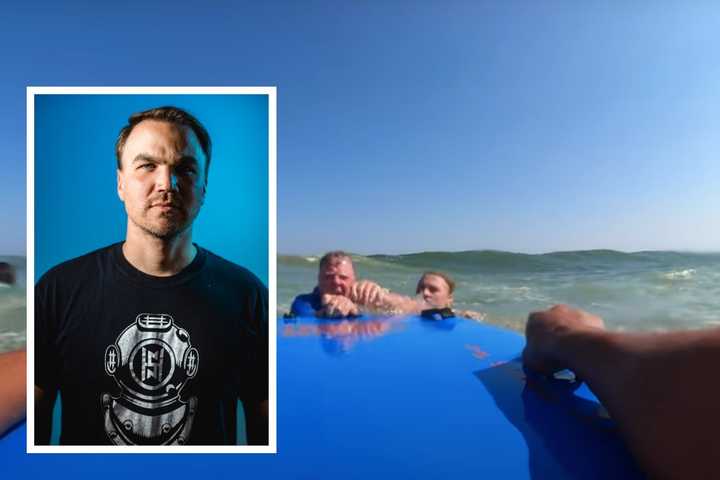 Video Shows Surfer From Downingtown Rescue Distressed Jersey Shore Swimmer