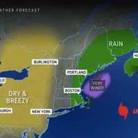 <p>Hurricane Lee&#x27;s impacts on the region Saturday, Sept. 16. Dry and breezy in NJ and PA, rain likely along Cape Cod, and in northern New England.</p>