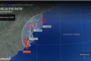 Tropical Storm Ophelia Makes Landfall, Heads North Packed With Heavy Rain, Strong Winds