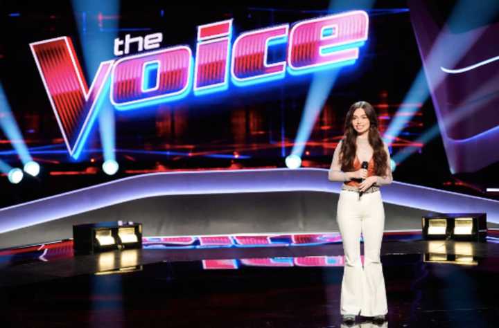 Mara Justine at her audition on &quot;The Voice.&quot;