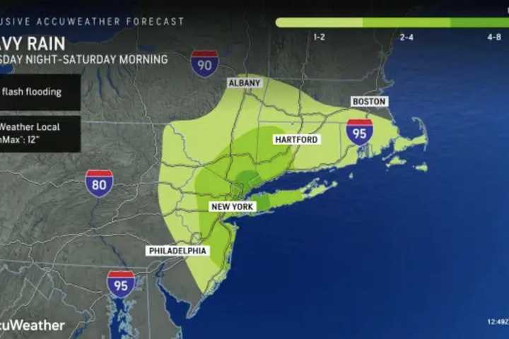 These Hunterdon County Towns Got The Most Rain Today: NWS