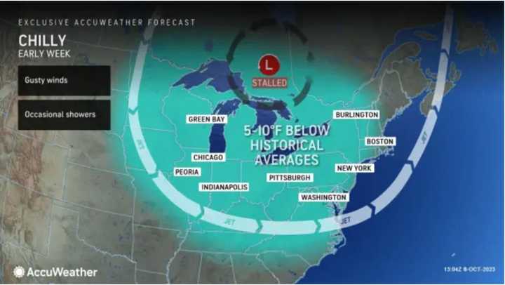 Morning temperatures on Monday, Oct. 9 were the lowest in four months.