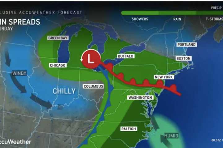 Here's Timing For Latest Weekend Storm, Areas Expected To See Most Rainfall
