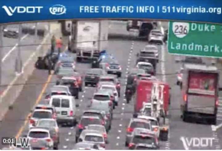 Police activity caused major delays along I-395 in Fairfax County.