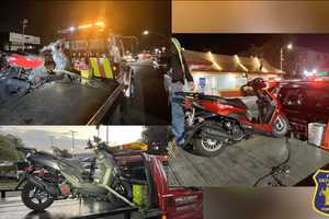 'Fall Cleanup': Dozens Of Motorcycles, Mopeds Impounded In 8-Hour Period In Westchester