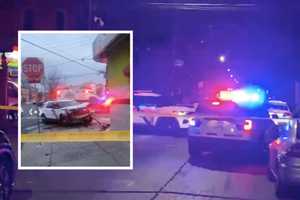 Wrong-Way, Speeding Driver Sends Police Car Into Philadelphia Corner Store