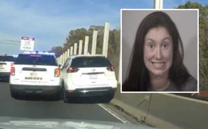 Shannon Beck led a police pursuit along I-95, authorities said.