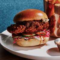 <p>Chicken Sandwich from&nbsp;Marcus Live! Bar &amp; Grille.</p>