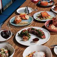 <p>The kitchen is center stage at Marcus Samuelsson's Marcus Live! Bar &amp; Grille.
  
</p>