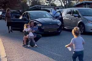 Video Shows Israeli Army Officer's Emotional Reunion With His Children In Baltimore County