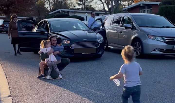 Matan Shefler is reunited with his children.