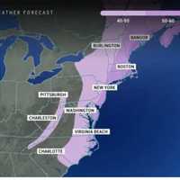 <p>Widespread wind gusts of 40 to 50 miles per hour are expected Sunday, Dec. 10 into Monday, Dec. 11, with stronger gusts up to 60 miles per hour farther east, and up to 70 mph along the New England coast.
  
</p>