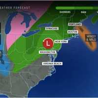 <p>The new system will move up the East Coast from the south on Sunday, Dec. 17, with the heaviest rain expected on Monday, Dec. 18.</p>