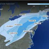 <p>Snow amounts for the Saturday, Jan. 6 storm.</p>