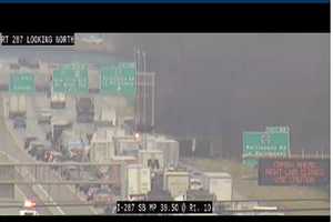 Dump Truck Overturns On Route 287