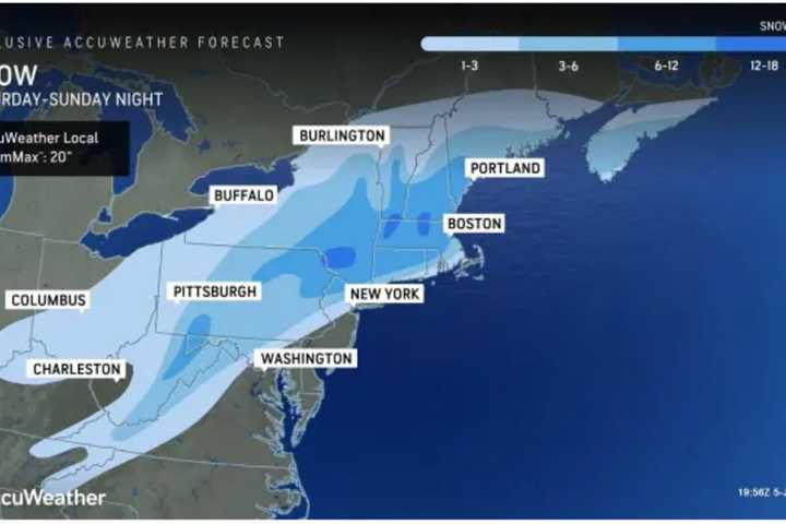 Projected Snowfall Totals Increase As Nor'easter Nears: These Spots Could See 18 Inches