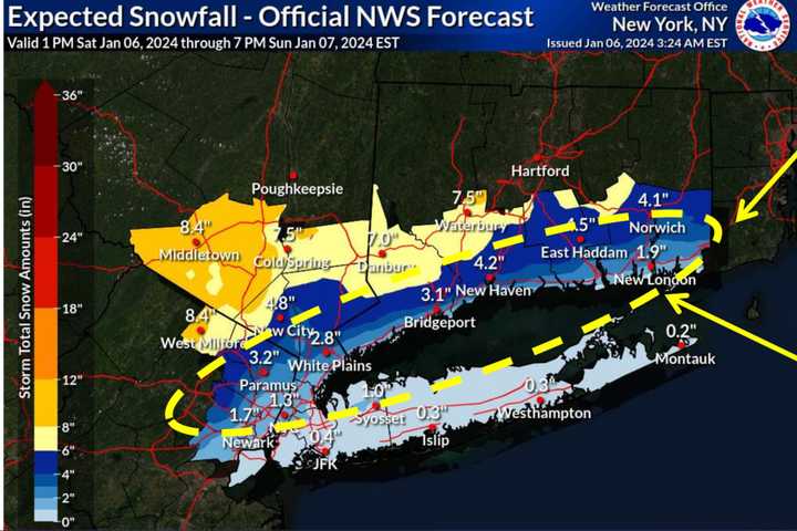 Brand-New Snowfall Projections: Here's How Much To Expect Now From Major Winter Storm