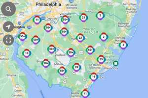 Widespread Power Outages, Downed Lines Affect 20K Customers In South Jersey