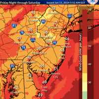 <p>Max wind gusts in Friday's storm.</p>