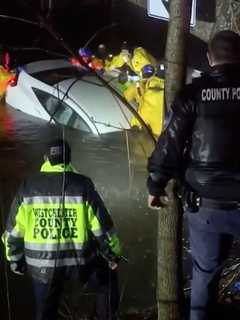 Video: Woman Rescued From Submerged Vehicle On Flooded Parkway In Hudson Valley