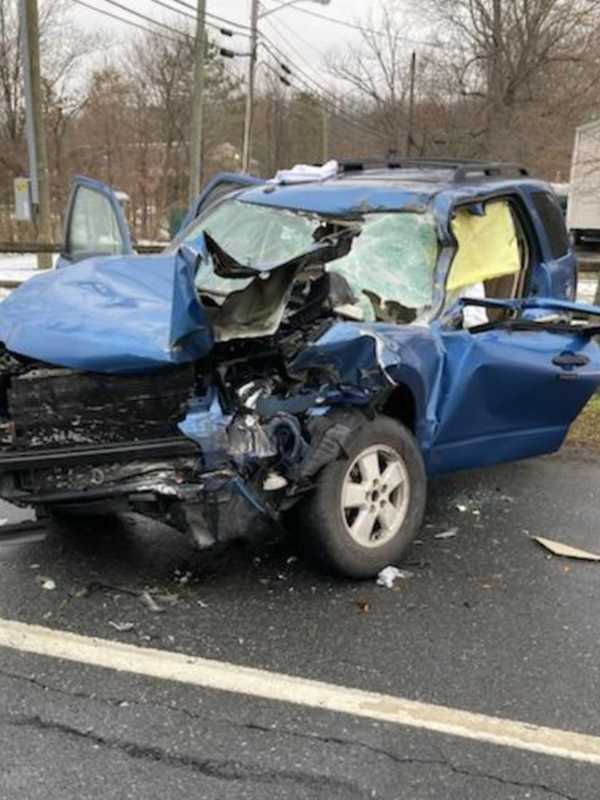 Uber Driver, Passenger Seriously Injured After Rear-Ending Dump Truck On Route 1