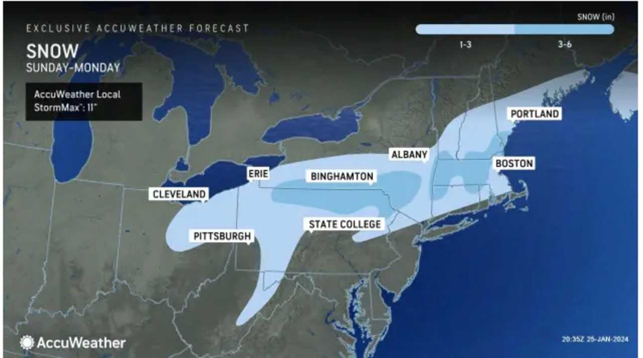 First Snowfall Projections Released For New Winter Storm Taking Aim At