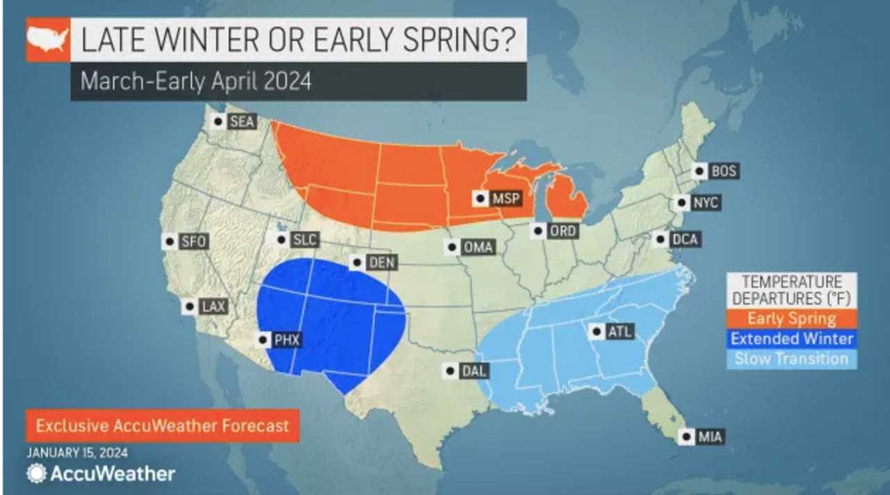 Snow Chance Lingers Into March Before May Tornado Risk, AccuWeather