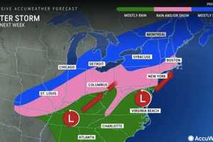 New Weather Map Shows Snow Potential In Pre-Valentine's Day Storm Nearing Northeast