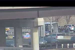 Police Activity, Overturned Truck Shuts Portion Of NJ Turnpike