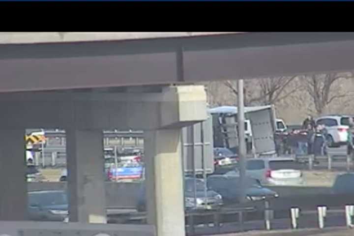 Police Activity, Overturned Truck Shuts Portion Of NJ Turnpike