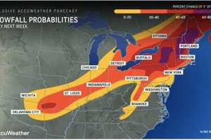 Forecast Map: These Areas Have Highest Chance Of Seeing Snow During Pre-Valentine's Day Storm