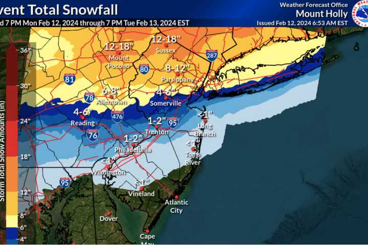 Foot Or More Of Snow Could Fall In Morris County In Major Storm, NWS Says