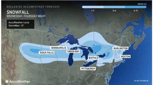 Final Snowfall Forecast Map Released For First Of Back-To-Back Winter ...