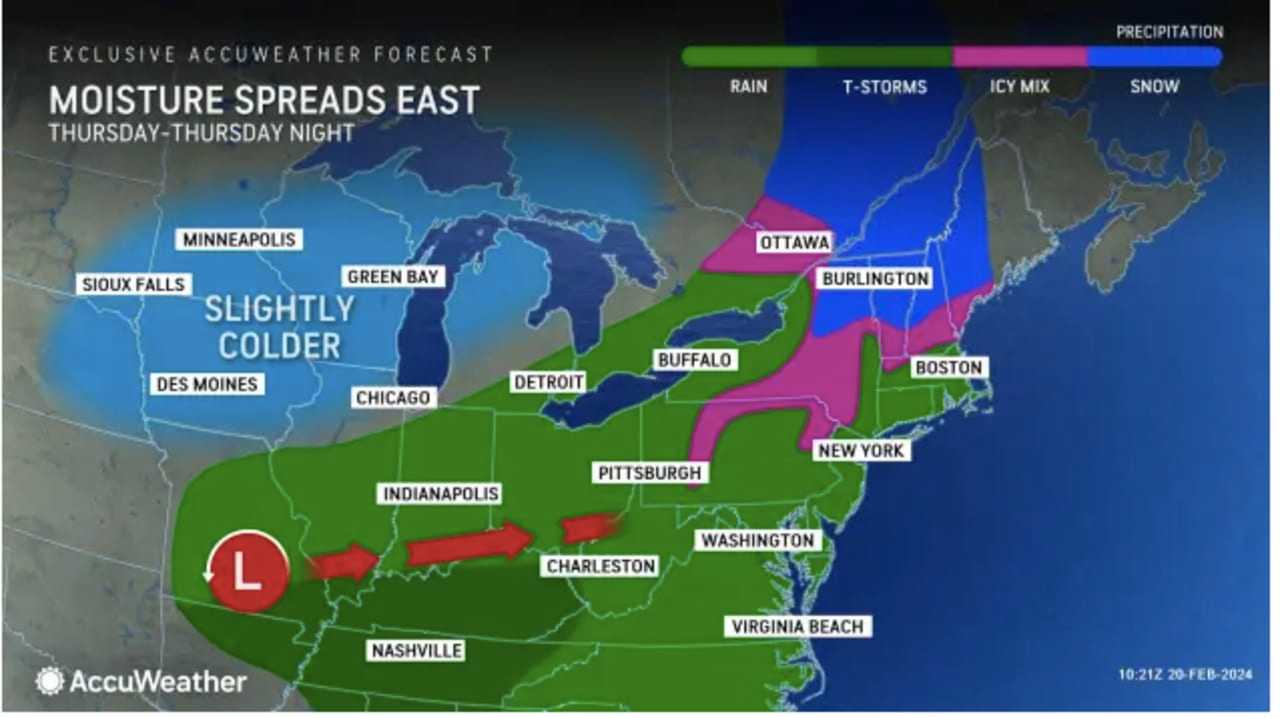 Here's Latest On Storm Headed To Northeast Bringing Widespread Rain ...