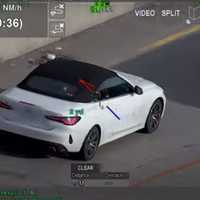 <p>The NYPD helicopter tracks a BMW that fled New Jersey State Police.</p>