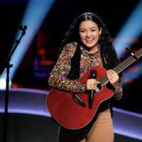 <p>Madison Curbelo during her audition on NBC's "The Voice."</p>