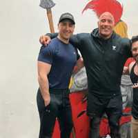 <p>Dwayne "The Rock" Johnson at Ludus Fitness LLC.</p>