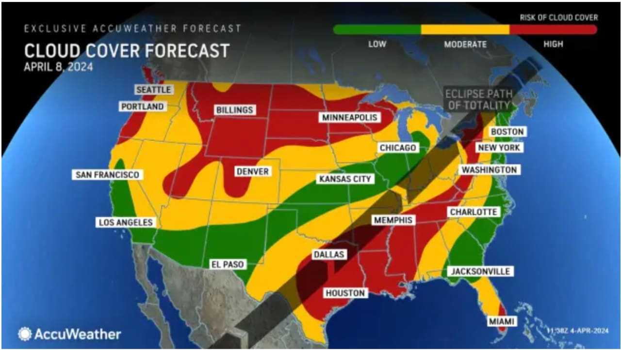 Total solar eclipse check viewing times by zip code new cloud cover