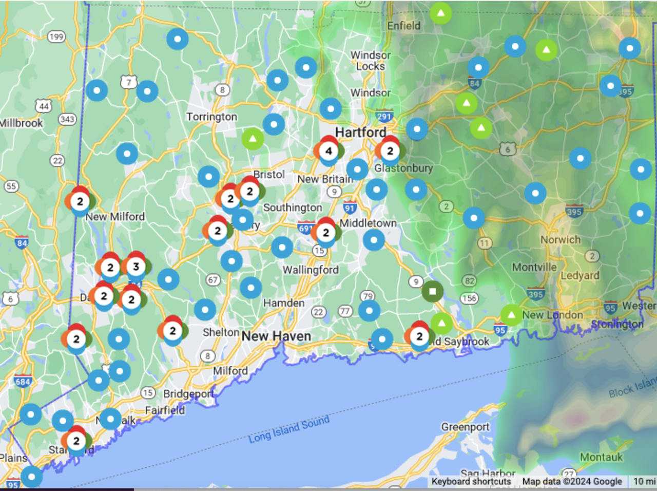 Storm: Thousands Without Power In Connecticut; Here Are Most Affected ...