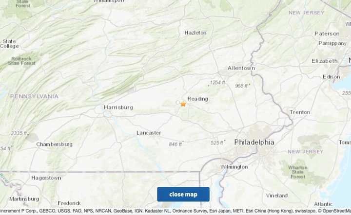 Highest earthquake magnitude in pennsylvania