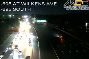 Crash Closes All Lanes Of I-695 In