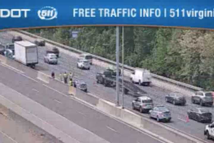 Tractor Trailer Crash Closes Lanes On I-95 In Lorton