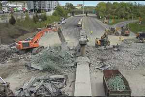 Watch Live - Work In Progress: Crews Repair Fire-Damaged I-95 Stretch In Fairfield County