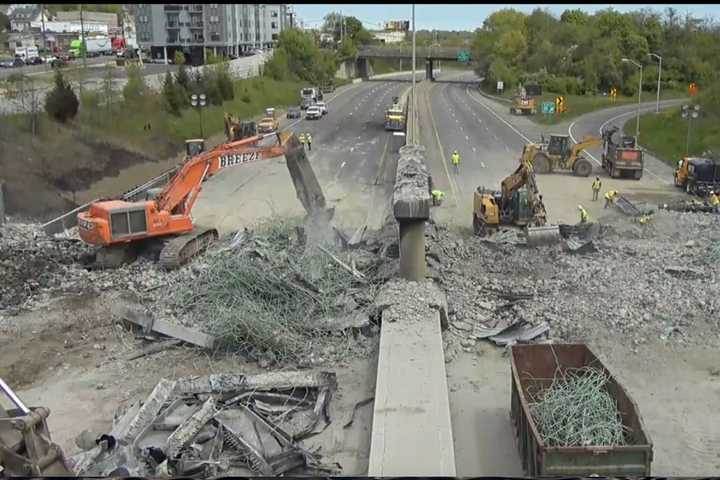 Watch Live - Work In Progress: Crews Repair Fire-Damaged I-95 Stretch In Fairfield County