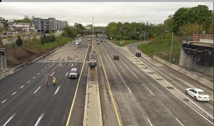 This image was taken around 11 a.m. Sunday, May 5, on the stretch of I-95 in Norwalk.