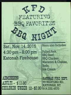 BBQ Night Comes to Katonah Firehouse