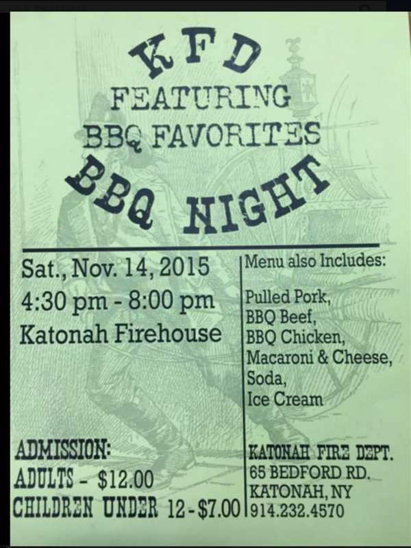 BBQ Night Comes to Katonah Firehouse