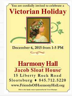 Victorian Holiday Celebration Comes to Sloatsburg's Harmony Hall