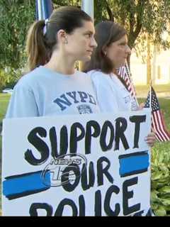 Police Appreciation Rally In New Rochelle Draws Crowd