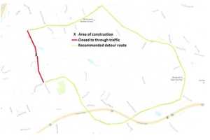 Brookfield's Stony Hill Road To Close Saturday